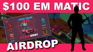 PARTICIPE DO AIRDROP $100,00 no MONSTER RACING LEAGUE