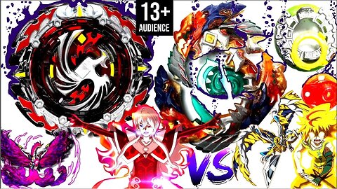 EVIL ANIME: Dead Phoenix 10.Fr vs SS Geist Fafnir 8'.Ab-Phi vs Free-Beyblade Burst Turbo Z Battle 43