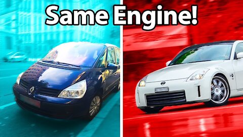 5 Cars You'd Never Guess Shared Engines!! 🔧