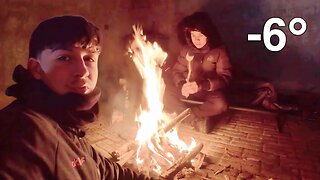 Survival Camping in Abandoned Building!