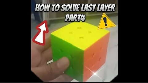 how to solve 3 by 3 Rubik's cube last part subscribe 😊