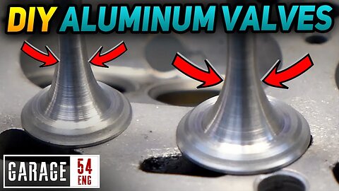 DIY aluminum valves – 3 times lighter than stock