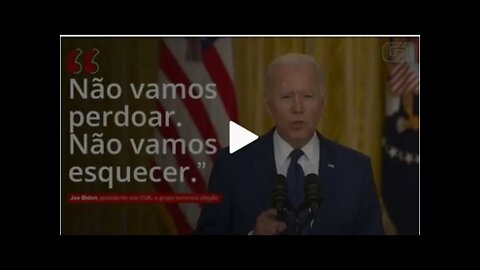 Não perdoaremos e não esqueceremos', diz Biden sobre ataque terrorista a aeroporto no Afeganistão