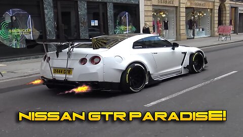 *EXTREMELY* LOUD NISSAN GTR compilation 2022 - Accelerations, Flames, 2step