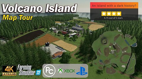 Volcano Island | Map Tour | Farming Simulator 22