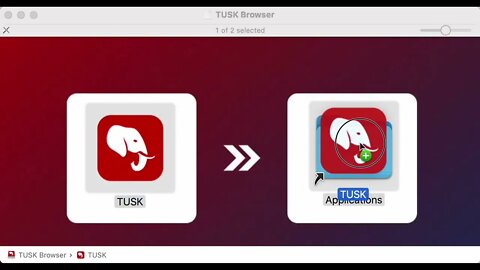 How to install TUSK web browser on a MacOS device like an iMac or Macbook