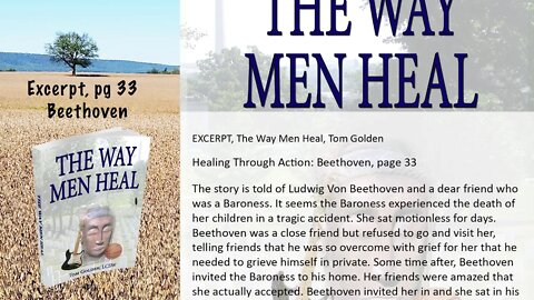 Excerpt - The Way Men Heal - How Did Beethoven handle loss?