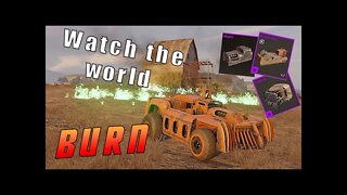 Burning enemies at the stake with blight incinerator | Crossout