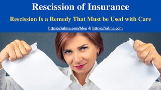 Rescission of Insurance