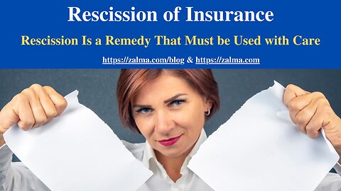 Rescission of Insurance