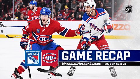 Recap: NYR @ MTL 1.6.24