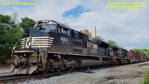 Speed Restriction In Hudson Pa. A Slow Go For Norfolk Southern 11Z Aug. 7 2022 #NS11Z #HudsonPa