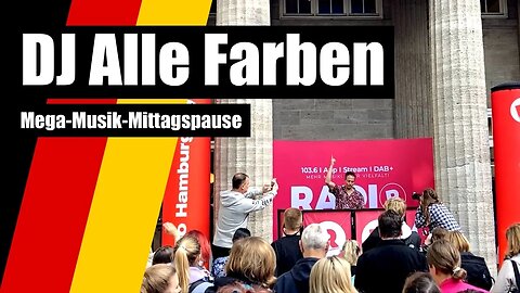 DJ Alle Farben "Mega music lunch break" 5th Oct 2023 Mega-Musik-Mittagspause Radio Hamburg LIVE