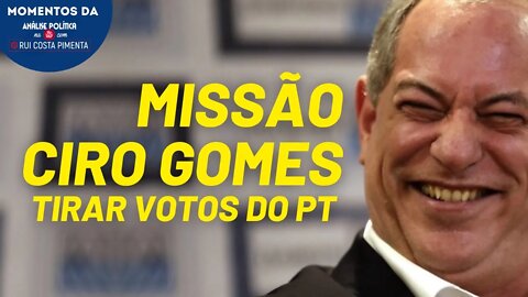 A função primordial de Ciro Gomes é tirar votos do PT | Momentos da Análise Política na TV 247