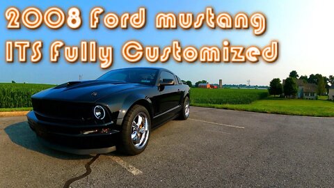 2008 Ford Mustang Walk Around Video - SMS style Ram air hood