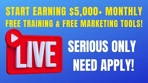 Start Earning $5k Monthly Within 60 Days | Free Training Plus Free SUPER Marketing Tools!