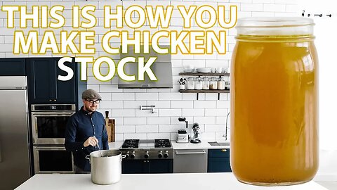 Homemade Roasted Chicken Stock Recipe (Bone Broth)