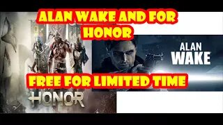 Free Game Alan Wake and For Honor