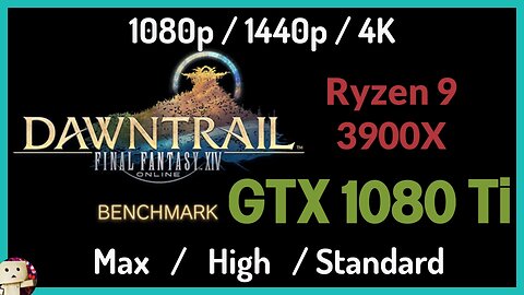 Nvidia GTX 1080 Ti + Ryzen 9 3900X [1080p/1440p/4K] FFXIV Dawntrail Benchmark Test