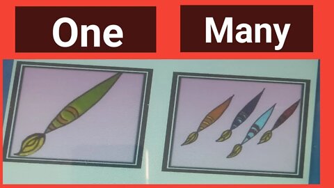 one and many //concept of one many for learners in hindi and english