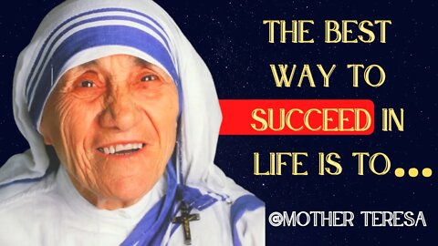 Meet MOTHER TERESA through his words and thoughts