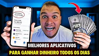 OS 3 MELHORES APLICATIVOS QUE PAGAM DINHEIRO DE VERDADE!