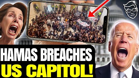 Hamas Activists STORM US Capitol! Fight Cops, Deface Building, Tear Up Offices, Threaten Reps. JAIL!