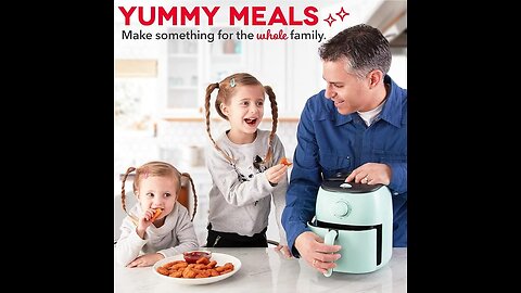 Electric Air Fryer Oven, 2.6 Qt., Aqua, Auto Shut Off, Analog, 1000-Watt https://amzn.to/3In3bNU