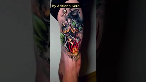 Stunning Work By Adrienn Kern #shorts #tattoos #inked #youtubeshorts