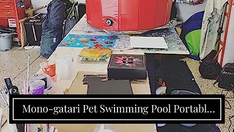 Mono-gatari Pet Swimming Pool Portable Pet Bathing Tub PVC Foldable Pet Bath Pool Collapsible D...