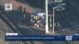 Serious crash shuts down Grand Avenue