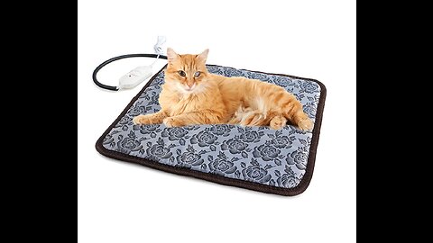 Homello Pet Heating Pad for Cats Dogs, Waterproof Electric Heating Mat Indoor, Adjustable Warmi...