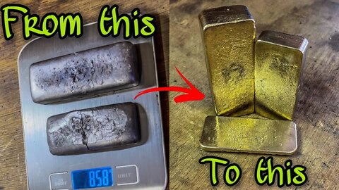 I made #aluminumbronze ingots from mixed slag. #devilforge