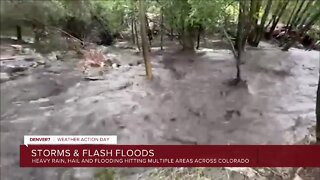 Heavy rain, hail and flooding affecting multiple areas across Colorado