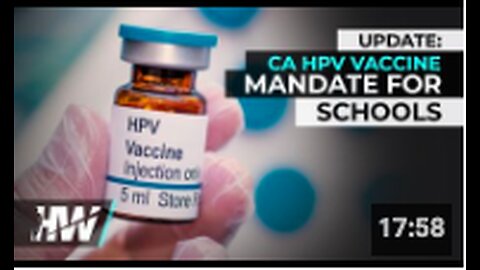 UPDATE: CA HPV VACCINE MANDATE FOR SCHOOLS