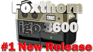 Foxthorn igo 3600 Portable Power Station 2500W Solar Generator For Home Outdoor Camping RV Emergency