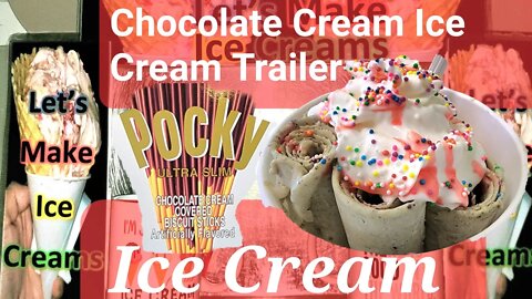 Chocolate Cream Biscuit Sticks Ice Cream Trailer