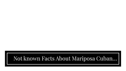 Not known Facts About Mariposa Cuban Cuisine - Home - Facebook