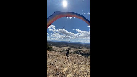 Paraglider Takeoff