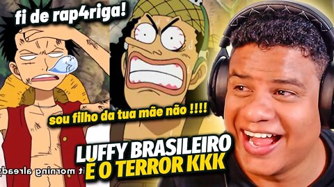 QUANDO LUFFY FALA O PORTUGUES BEM "DIZIDO" | React Anime Pro