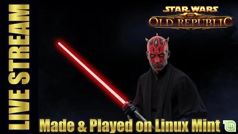 SWTOR Leveling My Toons To 75 on Linux Mint 2022 #1