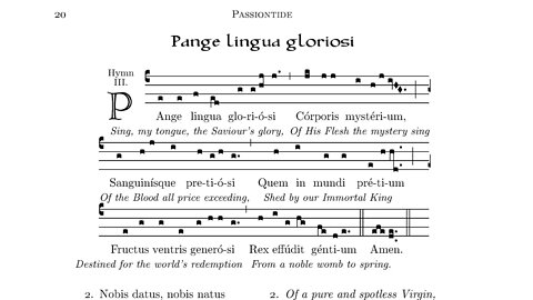 Pange Lingua - sing my tongue - Benediction Hymn by Thomas Aquinas