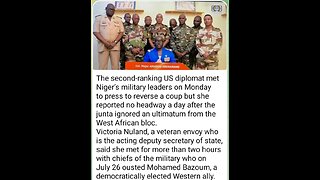 The second-ranking US diplomat met Niger’s military leaders on Monday to press ...