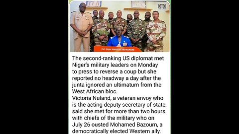 The second-ranking US diplomat met Niger’s military leaders on Monday to press ...