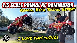 1/5 Scale Primal RC Monster Truck Repair, Bash, Break, Repeat! I LOVE This Beast