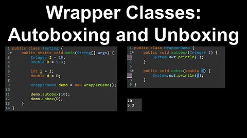 Autoboxing, Unboxing, Wrapper Classes - AP Computer Science A