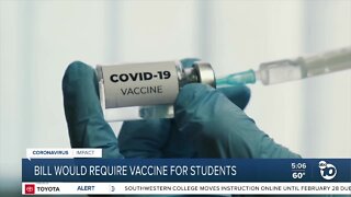 Bill would require all CA students get COVID vaccine