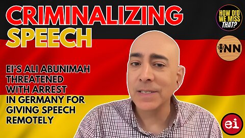 Ali Abunimah Threatened with Arrest for Speech: History Repeating Itself in Germany | @GetIndieNews