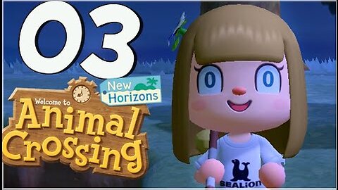 Animal Crossing New Horizons Walkthrough Part 3 Night Hunting! (Nintendo Switch)