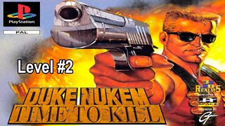 [PS1] - Duke Nukem: Time To Kill - [Level 2 - Duke Hill] - Dificuldade Death Wish - 100%